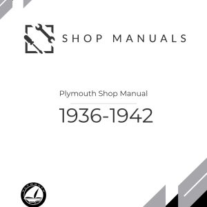 1936-1942 Plymouth Shop Manual